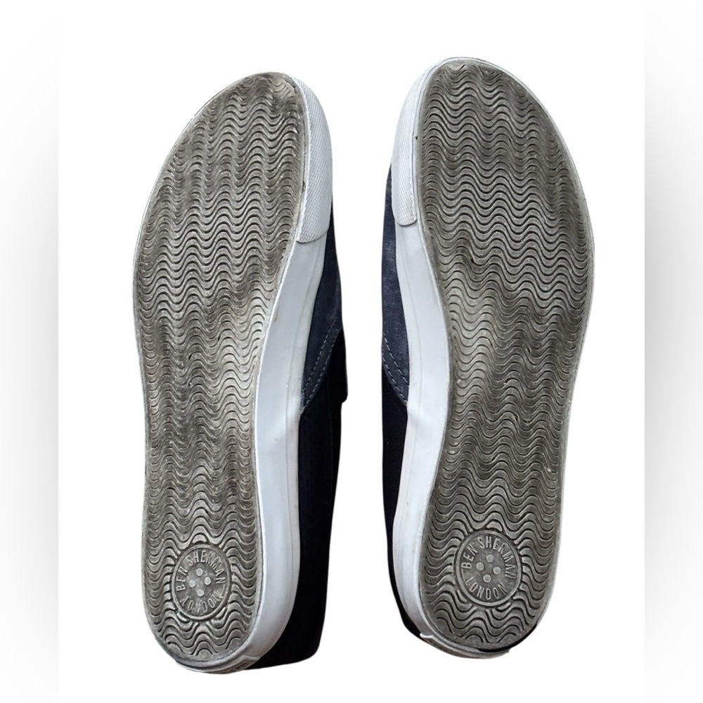 Ben Sherman Navy and Chambray Slip-On Loafers - Picture 6 of 6